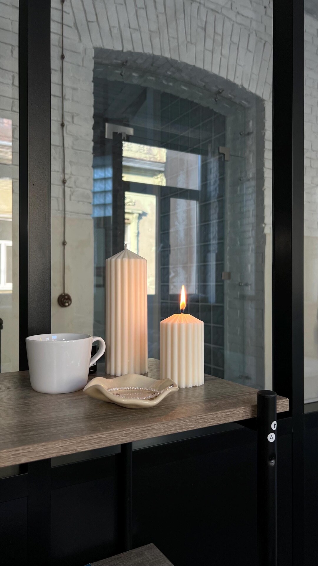 XL Textured Candle Trio - Warm White