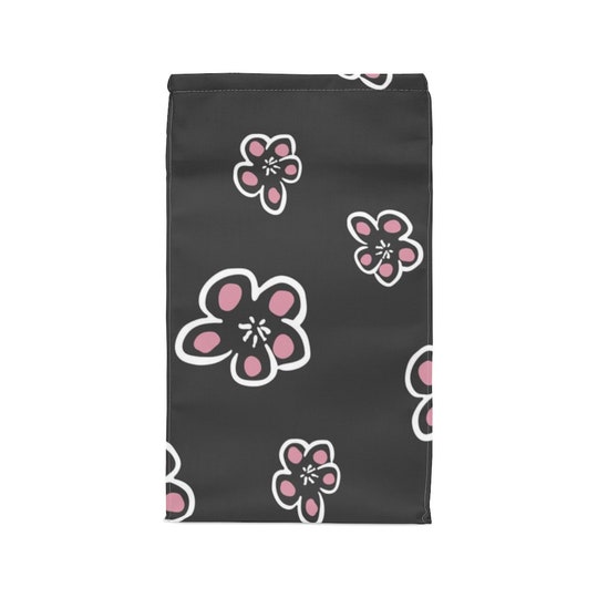 Flowers pattern. Polyester Lunch Bag