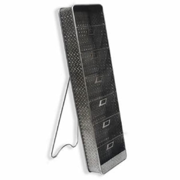 Industrial Iron Plated Wall Standing Storage Rack