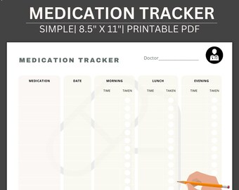 Dog Medication Checklist - Etsy