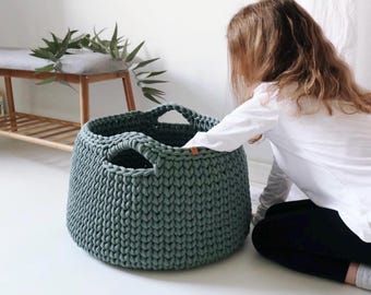 Extra Large Blanket Basket - Woven Patio Decor Storage
