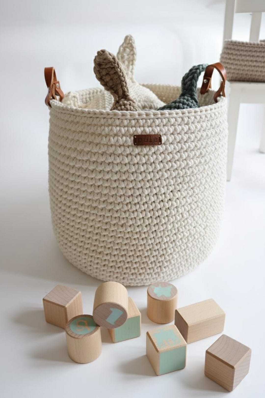 ザ コンランショップ STORAGE BASKET FLOPPY HANDLE STORAGE BASKET
