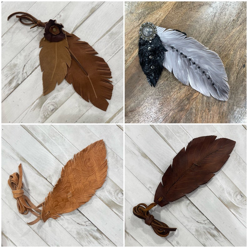 Western Feather Hat Band Etsy