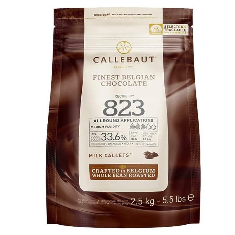 Belgian Milk Chocolate Baking Callets Chips 33.6% image 1