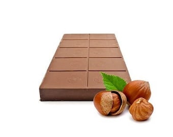 Callebaut Gianduja Hazelnut Milk Chocolate Blocks - Approximately 1 pound per Block - 2 Blocks