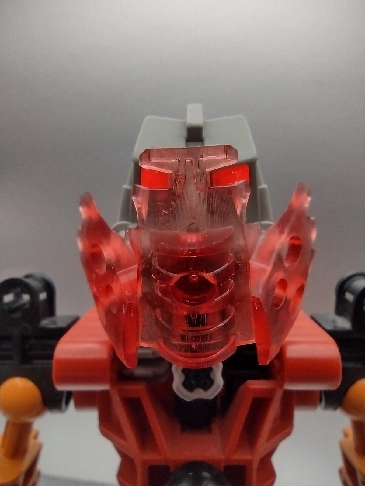 Kanohi Vahi Mask clear Coated translucent Red bionicle Etsy