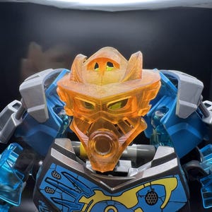 G2 Bionicle Kanohi Mask of Water Gali&#39;s Mask. (Orange)