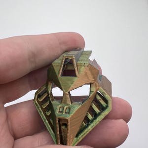 Rothnak Kanohi Pakari Mistika Mask (Green Sheen) (Bionicle Compatible)