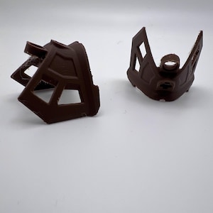 Lego Compatible Bionicle Shin guards (Brown PLA)