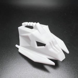Bionicle Kanohi Mask of Strength Pakari Mistika (White RESIN) (Bionicle Compatible)