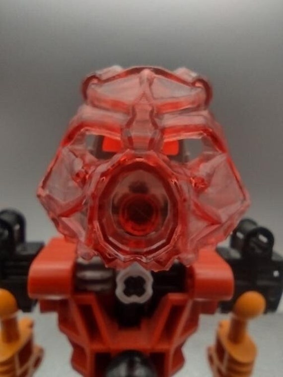 Kanohi Hau Nuva (clear Coat) (translucent Red) (bionicle