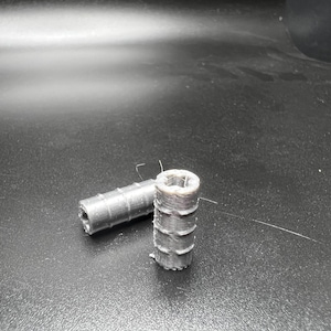 Axle Connectors 2x (Silver Sheen) (Lego/Bionicle Compatible)
