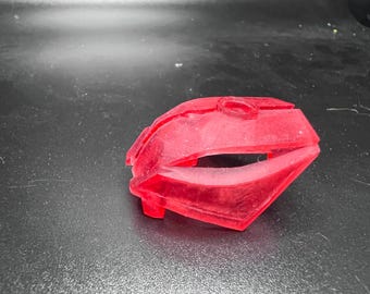 Máscara de cabeza Rahkshi de Bionicle (resina roja translúcida) (compatible con Bionicle)