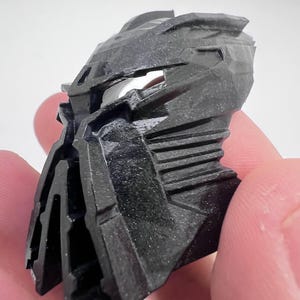 G1 Bionicle Kanohi Toa Ignika Mask of Life. (Galaxy Sparkle Black Hand Painted)