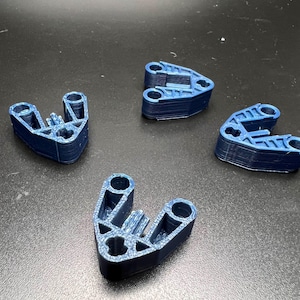 Lego Compatible Bionicle Hero Factory Axle Connector Parts 4X (Dark BLUE)