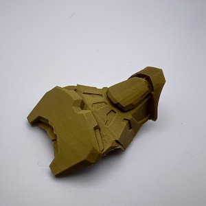 Lego Compatible Bionicle Armor Armor Part (Toa Okoto) (Gold PLA)
