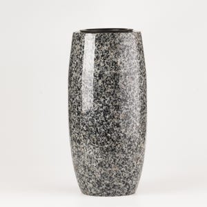 Granite memorial vase on the grave, Stone vase for a tombstone, Granite cemetery vases, Cemetary decoration, Memorial gift, Headstone vase