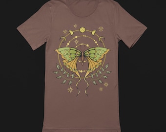 Luna Moth Moon Phases T-Shirt