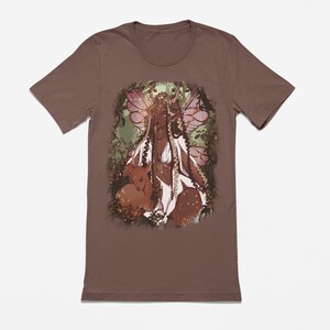 Fairy Tale Fee Elf in Forest with Deer T-Shirt