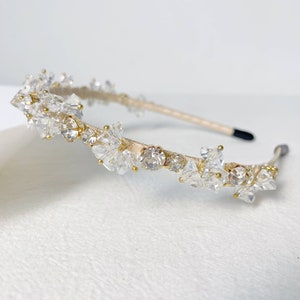Crystal Beaded Headband,Rhinestone Headband,Vintage Thin Headband,Sparkling Hair Hoops,Party Hair Accessories,Gift