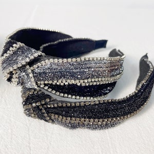 Shiny Rhinestone Headbands,Top Knot  Headbands,Women Vintage Hair Hoops,Sparkling Hair Accessories,Party Hair Accessories,Gift