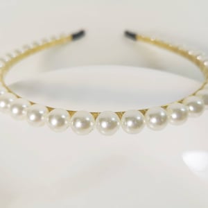 Perlen Stirnband,Perlen Haarreifen,Frauen Stirnband,Metall Stirnbänder,Dünnes Stirnband,Haarschmuck