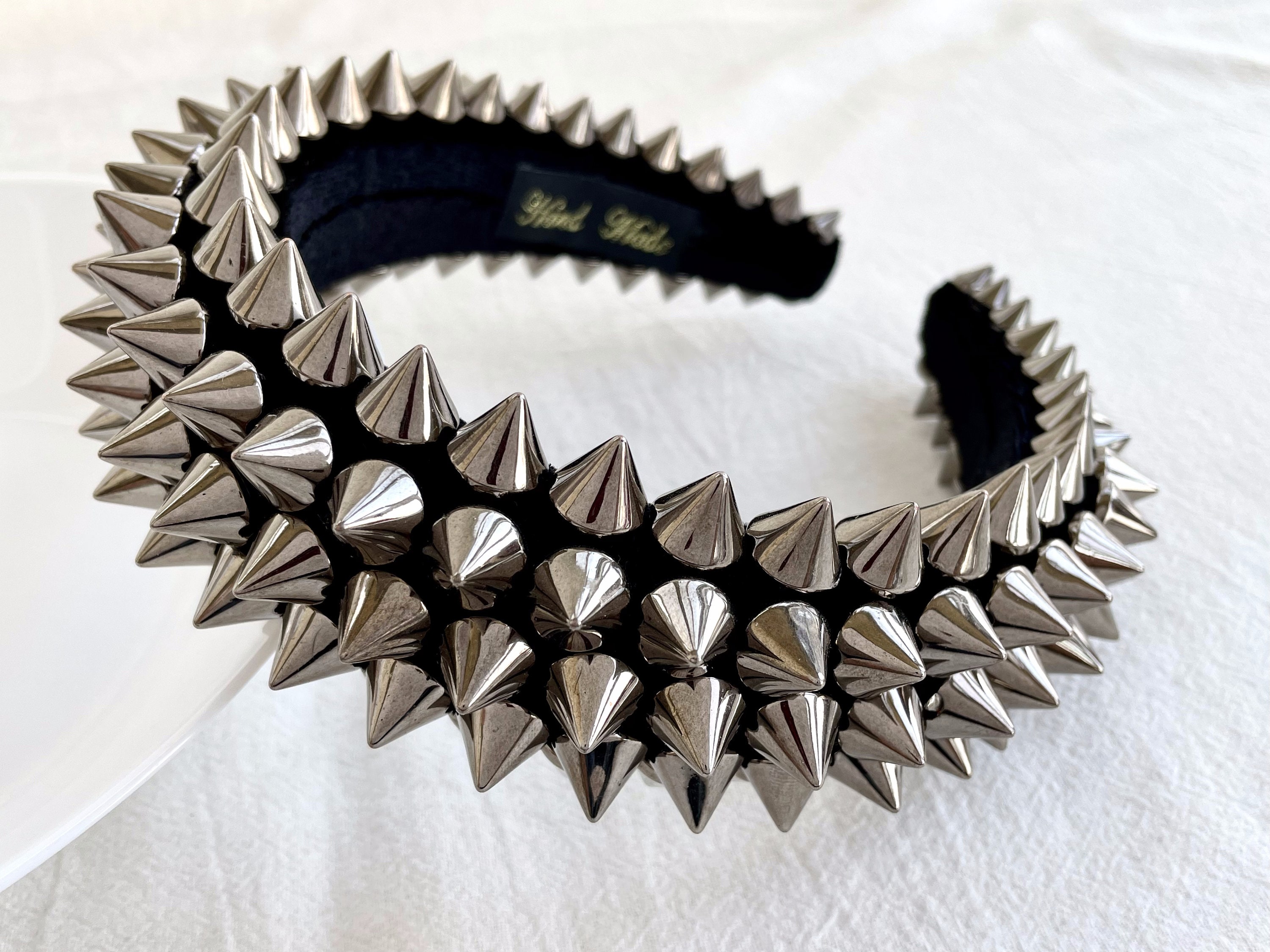 Silver Spike Headband - Etsy Ireland display picture 1