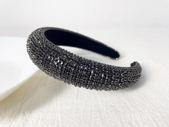 Black Rhinestone Hairbands,crystal Hairbands,vintage Hair  display picture 2