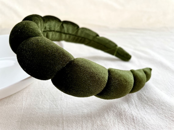 Fasce imbotte alla moda per le donne Fasce per capelli con castone largo Cerchietto per capelli in velluto spesso Accessori per capelli con fascia antiscivolo in spugna per ragazze  200000297