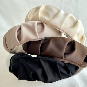 New hairband,Elegant pleated hair band,Exquisite women&#39;s hair band，Vintage fashion hair band，Wide side band