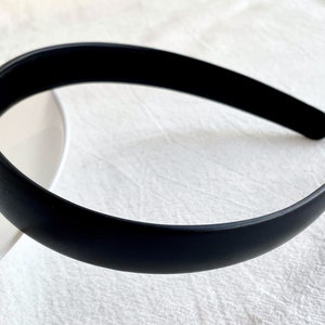 Black Vintage PU leather Headband,Women Simple Hairband,Party Headband,Solid Color Headband,Everyday Hair Accessories,Holiday Gift