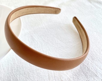 Women Simple Hairband,Vintage leather Headband,Party Headband,Everyday Hair Accessories,Hair Accessories,Thick hair band