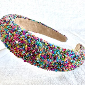 Scattered Stones Headbands, Beaded Headbands, Girls Headbands, Padded Headbands, Party Headbands, Hair Accessories