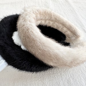 Faux Fur Womens Headband - Etsy display picture 3