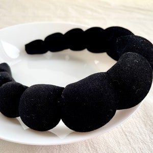 Velvet headband,Padded Headband,Black Headband ,headbands for girls，Hair Accessories，Gift