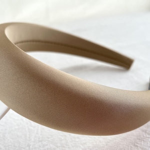 Soft Apricot Satin Hair Band,vintage headbands,wide headbands for girls,best friend gift,womens headband