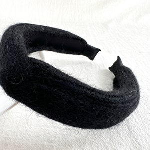 Simple knitted headband, top knot headband, wide headband, bohemian style headband, turban headband, hair accessories
