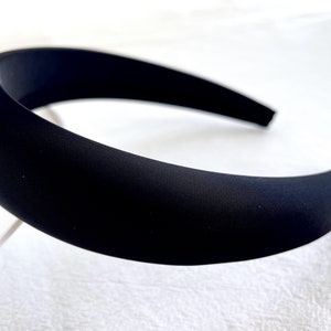 Black Shiny Satin Headband,womens headband,vintage headbands,best friend gift,wide headbands for girls