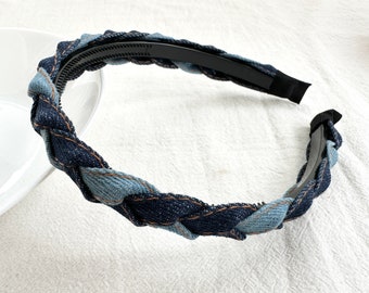Mode geflochtene dünne Stirnbänder, Denim-Stirnbänder, Kamm-Stirnbänder, tägliche Stirnbänder, Festival-Stirnbänder, Damen-Stirnbänder, Haarschmuck