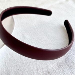 Women Simple leather Hairband,Vintage leather Headband,Party Headband,Solid Color Headband,Everyday Hair Accessories,Hair Accessories