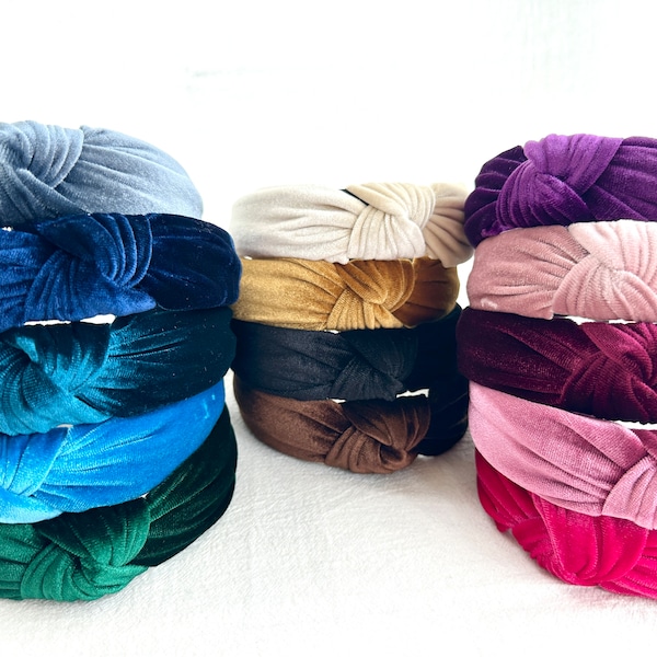 Rich Velvet Knot Headband, Top Knot,Turban Headband,Fashion Hairband,Womens Headband,Hair Accessories