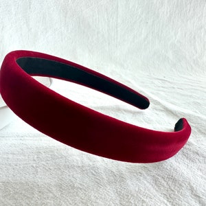 Wine Red Ladies Headband,Velvet Headband,Party Headband,Fashion Headband,Hair Accessories