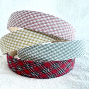 Eenvoudige zomer geruite hoofdband, harde hoofdband, dameshaarband, haaraccessoires