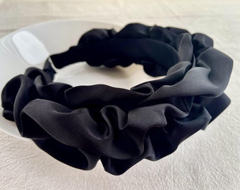 Neon Silk Satin Headband: Chic Fashion Hairband - Etsy display picture 3