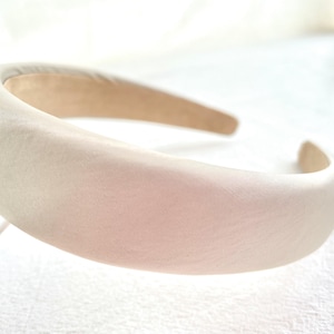Beautiful Ivory Headband for Women ,Elegant satin hair band,Temperament hair band,Satin headband,Bridal hairband,Bridesmaid hairband