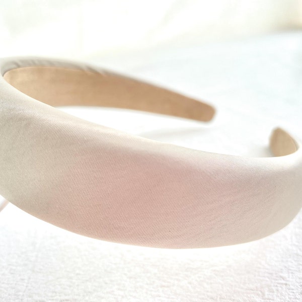 Beautiful Ivory Headband for Women ,Elegant satin hair band,Temperament hair band,Satin headband,Bridal hairband,Bridesmaid hairband