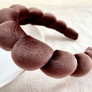 Rich Velour Knit Padded Headband,Chunky Kink  Headband,Padded Headband,pink Wide Headband ,Hair Accessories