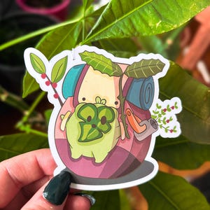 Adesivo rana Korok / Adesivo in vinile rana Zelda carina / Adesivo rana carina impermeabile / Regalo per giocatori