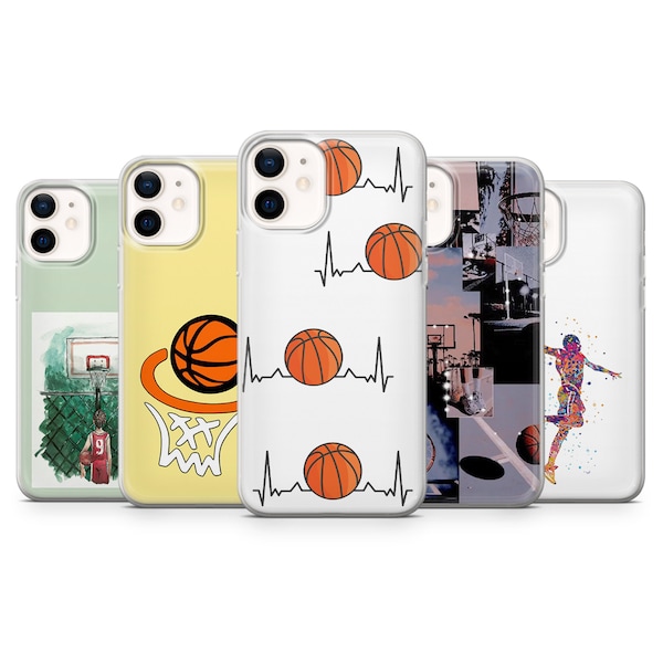 Basketball Phone Case Nba Sport Cover for for iPhone 14Pro, 13, 12, 11, 8, Xr, Galaxy S21Fe, S20, S22, Samsung A13, A33, A53, Pixel 6A, 5