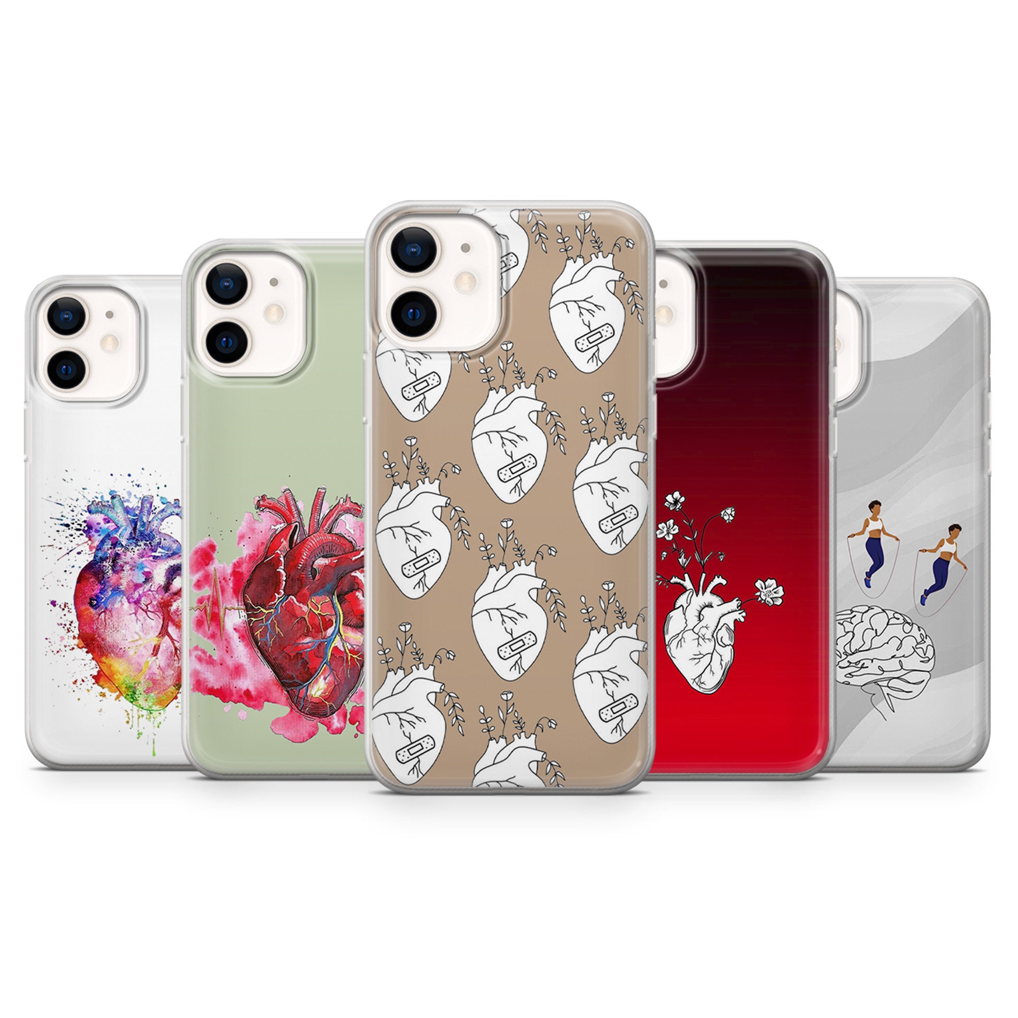 Red Heart Phone Case Etsy Nederland